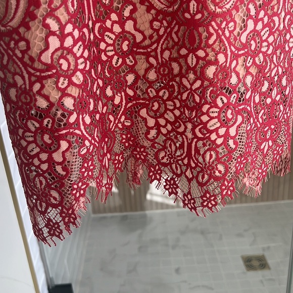 For Love and Lemons Vika Mini Dress in Red - Picture 6 of 11